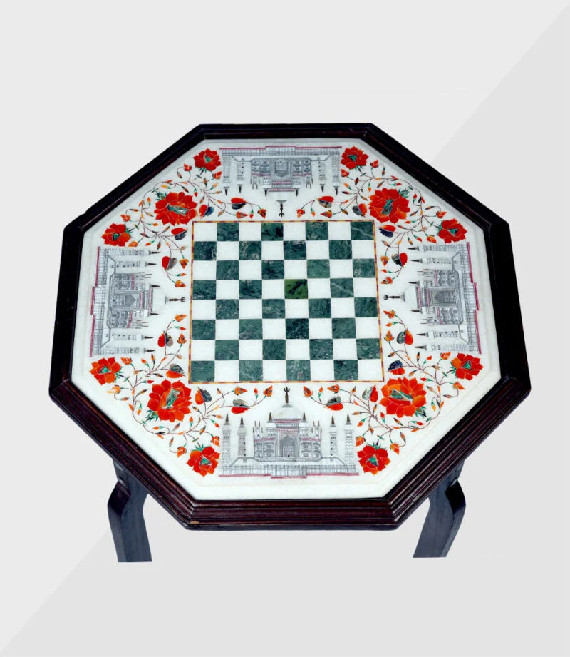 Marble Inlay Chess Board