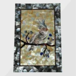 White Marble Inlay Plate